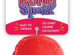 KONG Игрушка для собак Сквиз Мячик средний резиновый с пищалкой (PSB2) 