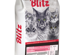 Blitz корм для кошек ягненок 10 кг