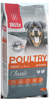 Блиц Корм для собак эдалт Домашняя птица (Poultry) 15 кг