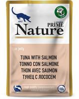 PRIME Nature Корм для кошек Тунец с лососем в желе (пауч) 0,1 кг