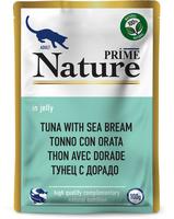 PRIME Nature Корм для кошек Тунец с дорадо в желе (пауч) 0,1 кг