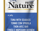 PRIME Nature Корм для кошек Тунец с морским окунем в желе (пауч) 0,1 кг