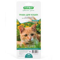 ТитБит Травка для кошек, пшеница лоток (009437)