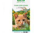 ТитБит Травка для кошек, пшеница лоток (009437)