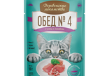 Деревенские Лакомства конс. д/к Обед №4 Тунец с крабом (пауч) 50 гр