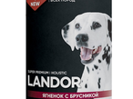 Ландор Конс. для собак всех пород Ягненок с брусникой 0,4 кг