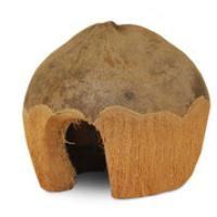 Триол Домик для мелких животных из кокоса NATURAL Норка 13*10см (42031002)