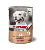 Morando Professional Конс. для собак Курица и печень, паштет (ж/б) 0,4 кг