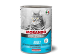Morando Professional Консервы для кошек Белая рыба и креветки, паштет(ж/б) 0,4кг