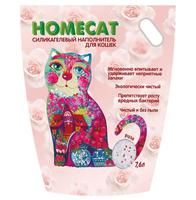 HOMECAT Наполнитель Роза силикагелевый 7,6 л