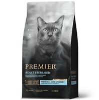 Premier Корм для кошек стерилизованных Свежее филе лосося с индейкой 0,4 кг